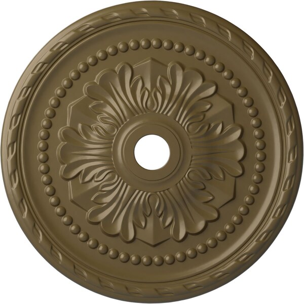 Ekena Millwork Palmetto Ceiling Medallion (Canopies up to 7 5/8"), 31 1/2"OD x 3 5/8"ID x 1 3/4"P, Mississippi Mud CM31PMMMF - main